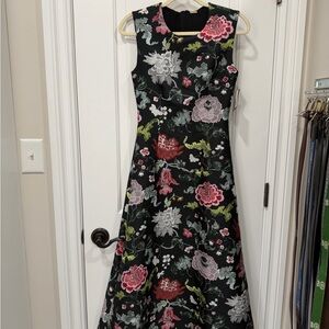 Adam Lippes Multicolor Floral Midi Dress